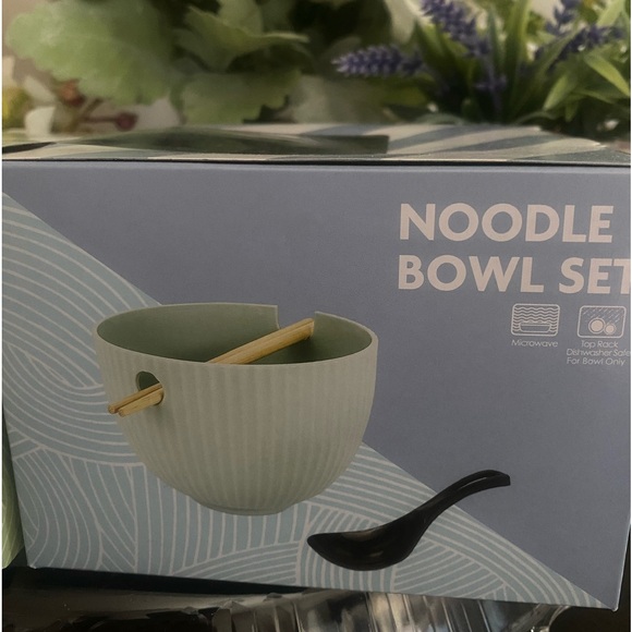 🆕🍜 NOODLE BOWL SET OF 2! BRAND NEW IN BOX! CHOPSTICKS & SPOON INCLUDED! - Picture 6 of 7